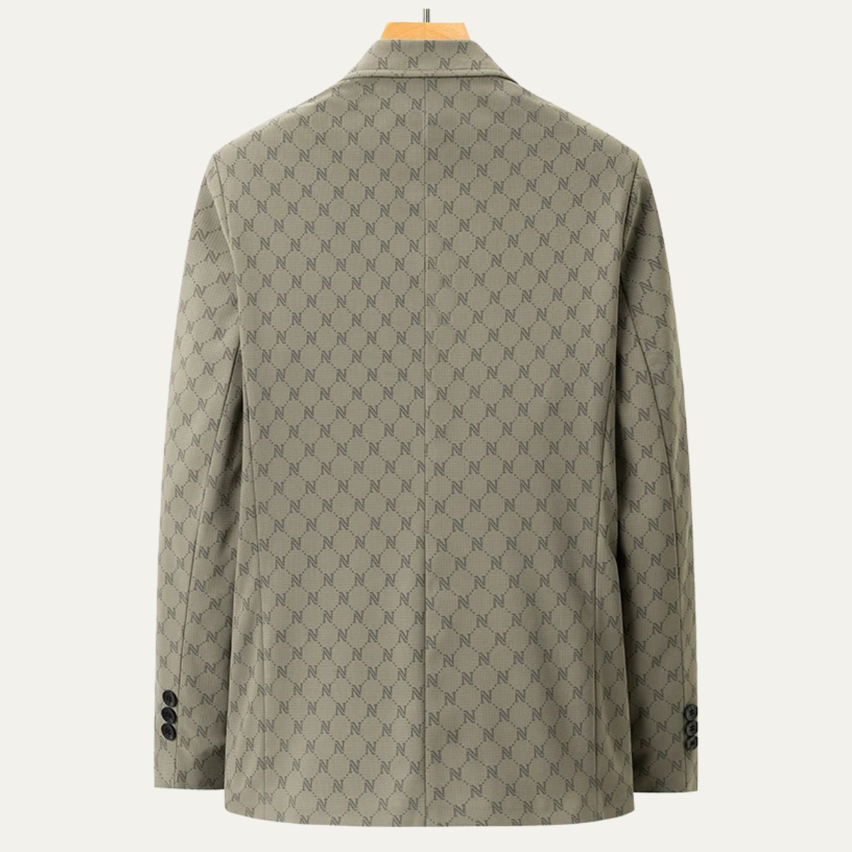 Slim Fit Patterned Office Jacket for Men