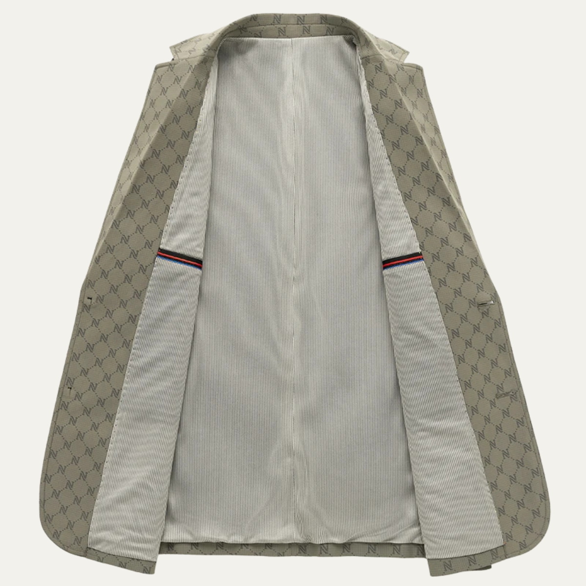 Slim Fit Patterned Office Jacket for Men