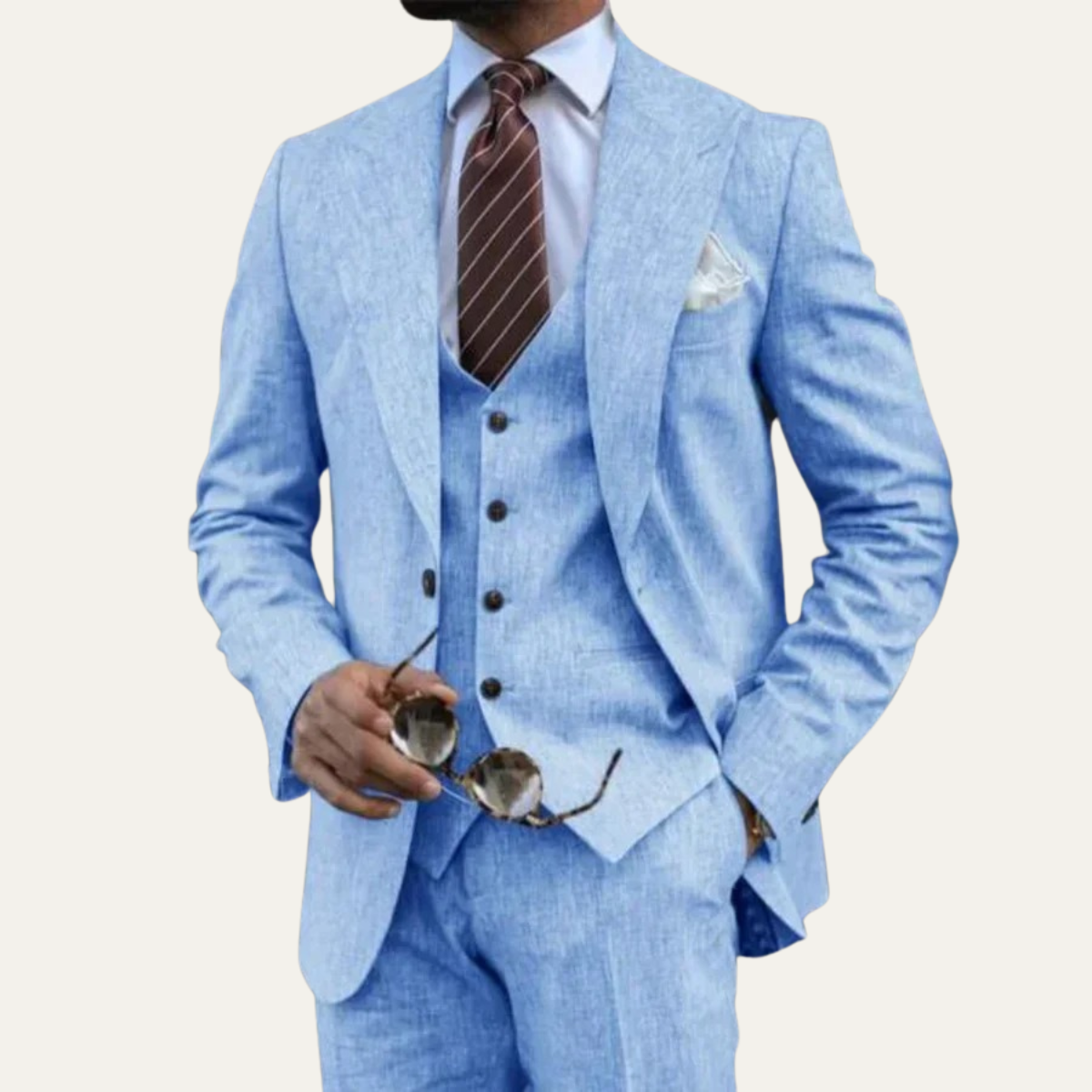 Classic 3 Piece Men's Business Suit Set