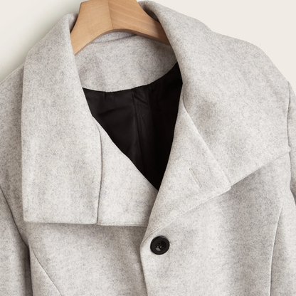 Warm Men's Wool Blend Winter Long Coat