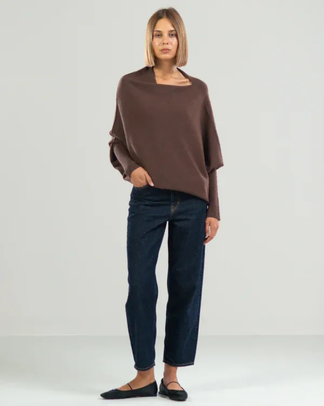 Feminine Knit Top with Bell Sleeve