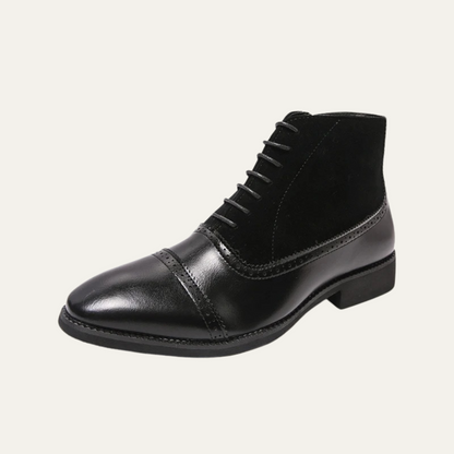Luxury Men's Black Leather Chelsea Boots