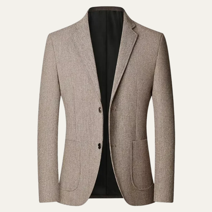 Stylish Men's Navy Blue Classic Fit Blazer Jacket - Nocini
