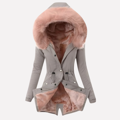 Ladies Warm Parka Jacket with Hood