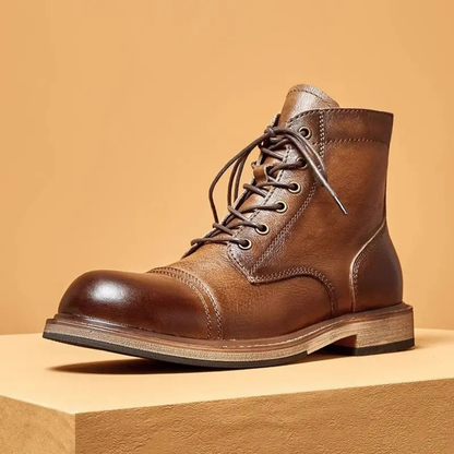 Classic Men's High Top Vintage Leather Boots