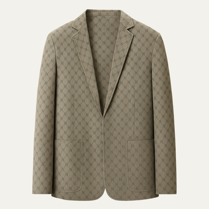 Slim Fit Patterned Office Jacket for Men - Nocini