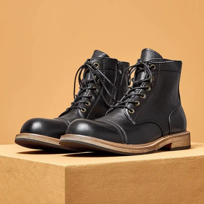 Classic Men's High Top Vintage Leather Boots