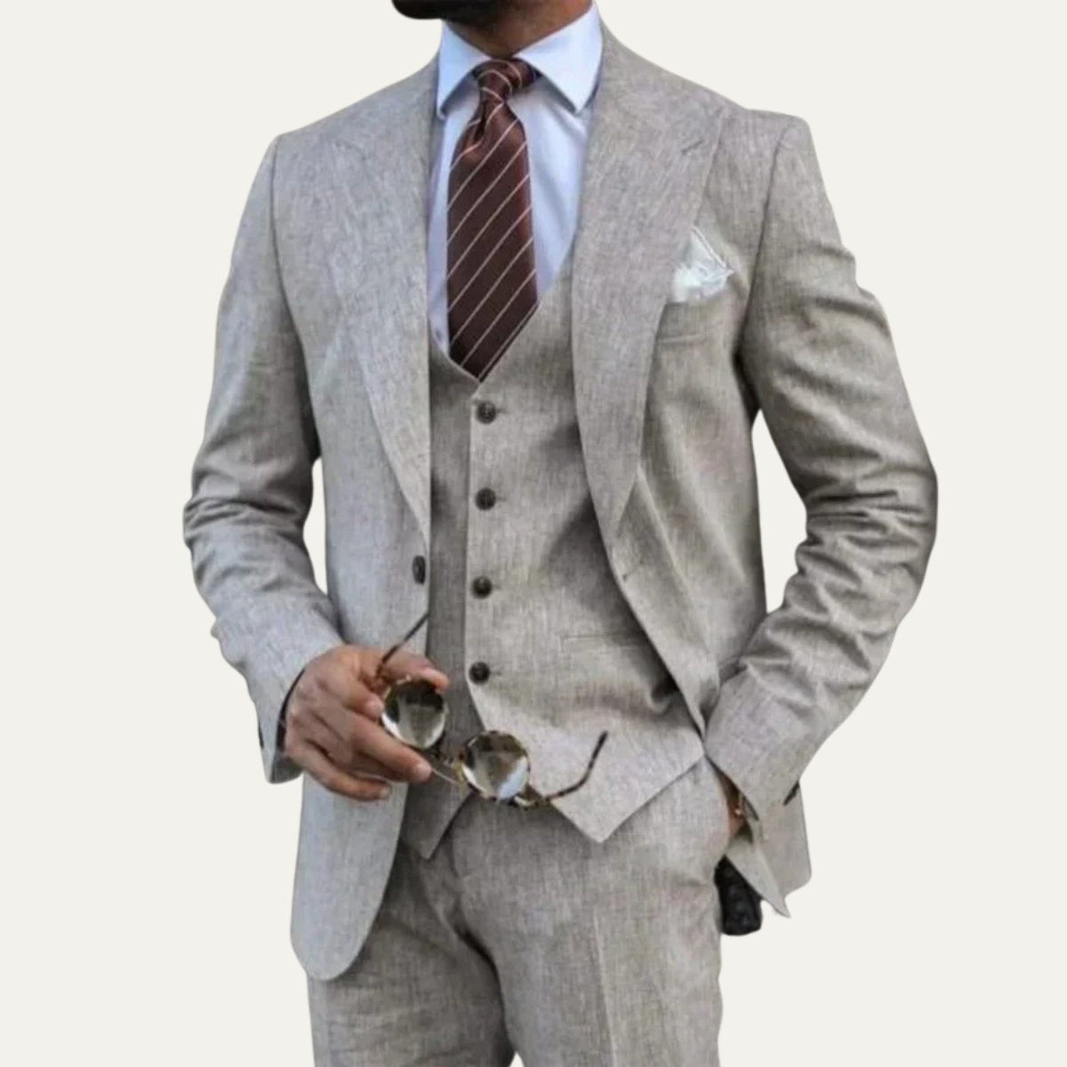 Classic 3 Piece Men's Business Suit Set