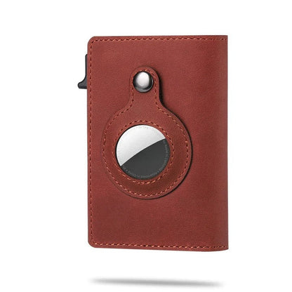 Premium Leather Phone Wallet Tracker