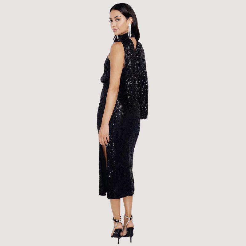 Fashionable Sequin Midi Dress for Women