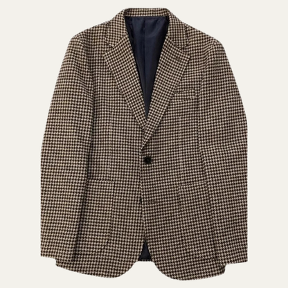 Classic Fit Men's Tweed Blazer Jacket - Nocini