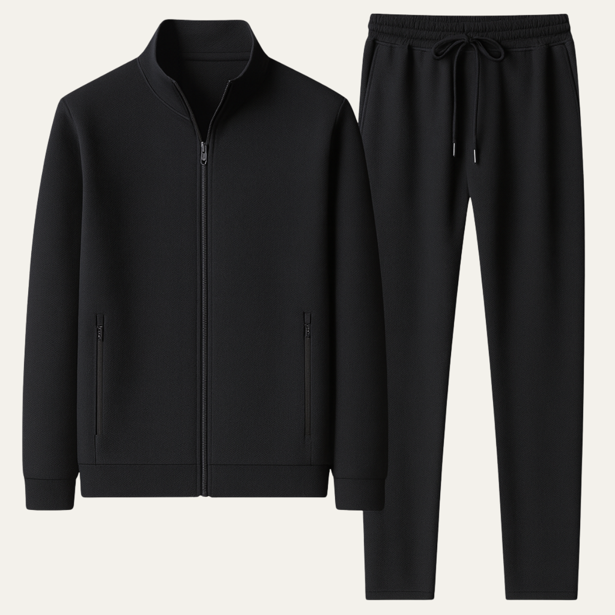Slim Fit Men's Athletic Tracksuit Set - Zip Jacket & Pants - Nocini