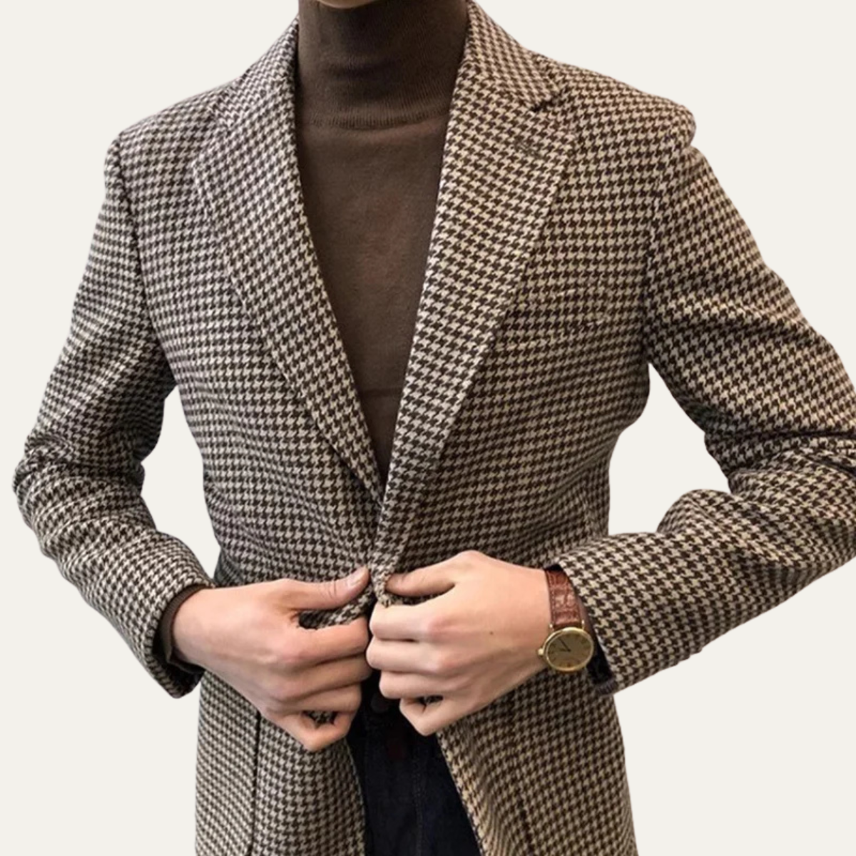Classic Fit Men's Tweed Blazer Jacket
