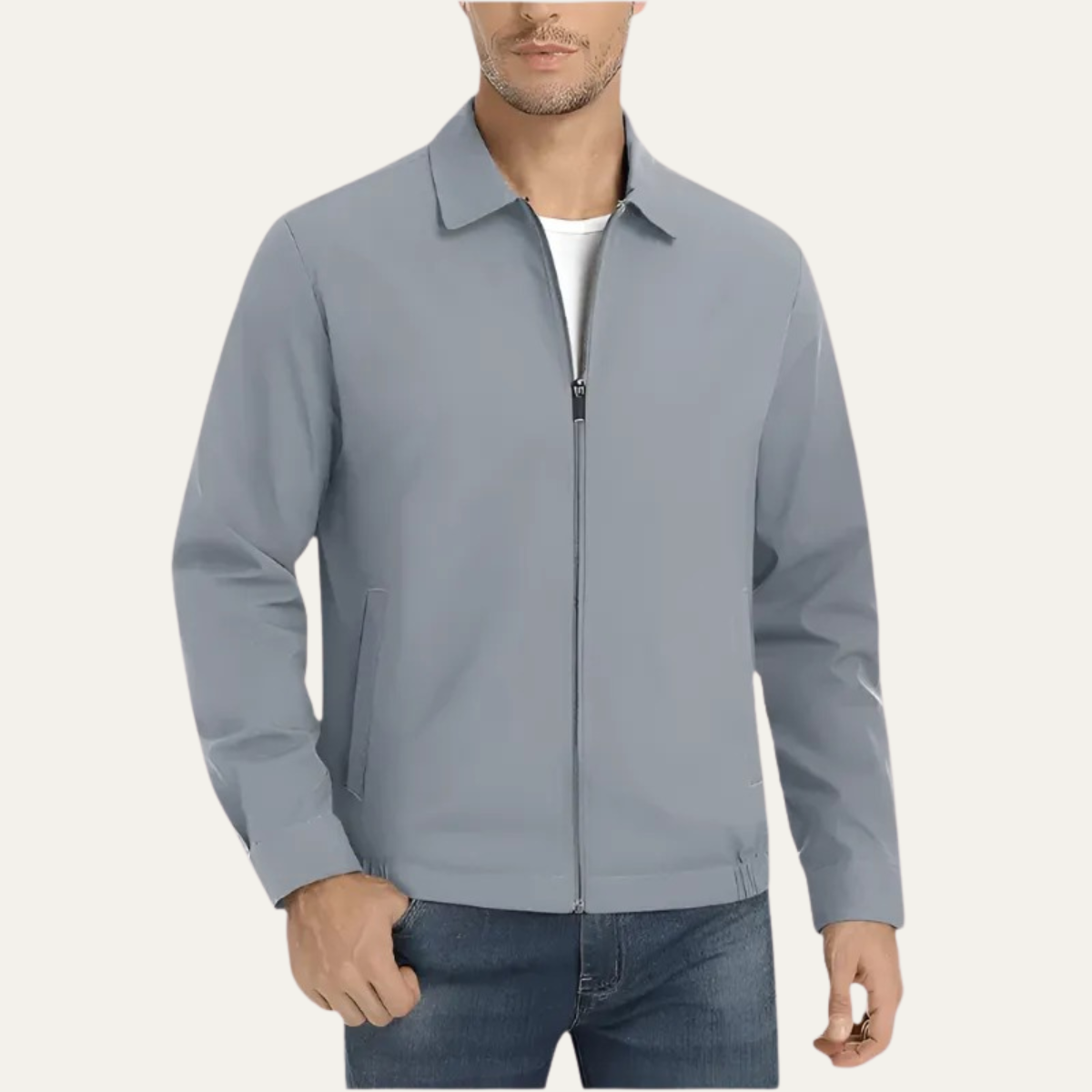 Slim Fit Men's Casual Bomber Jacket