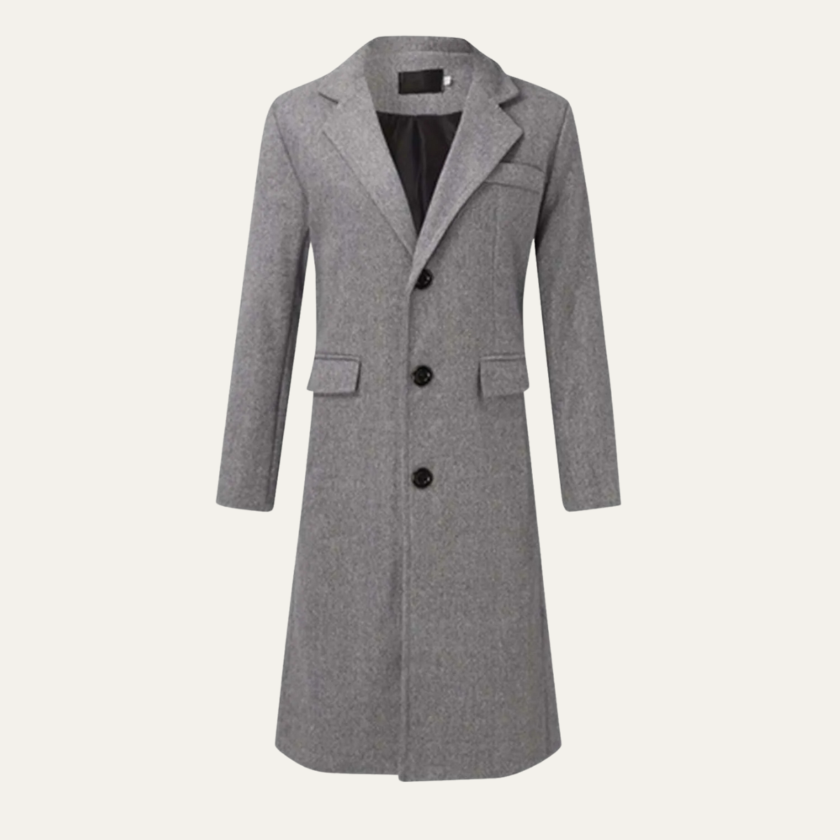 Premium Men's Warm Long Wool Winter Coat - Nocini