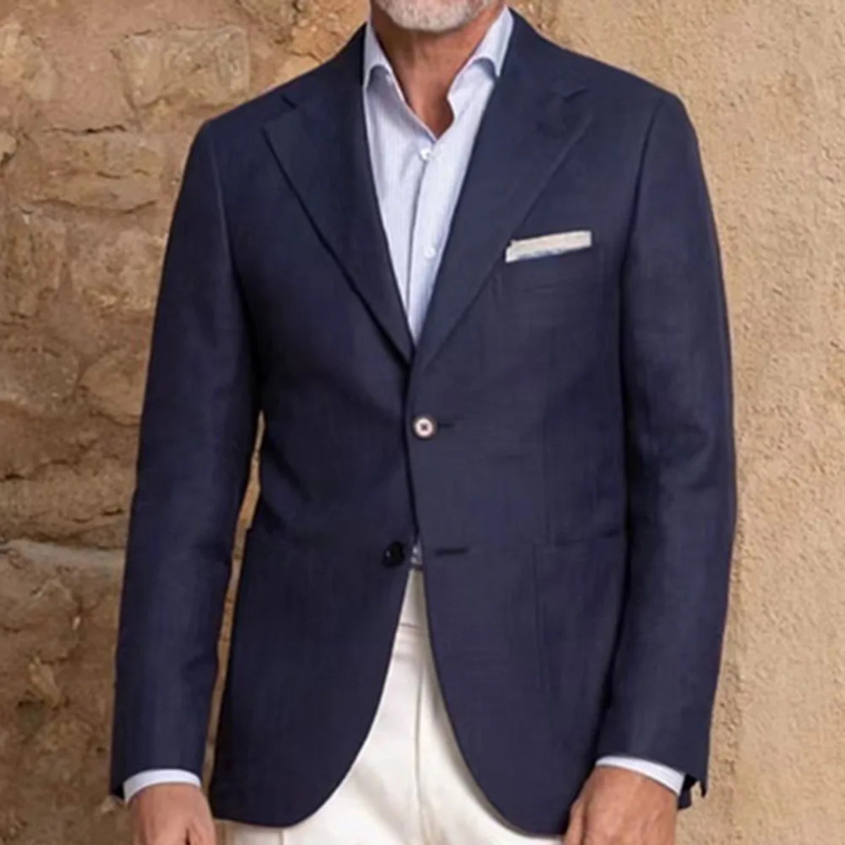 Classic Navy Slim Fit 2 Piece Suit Set