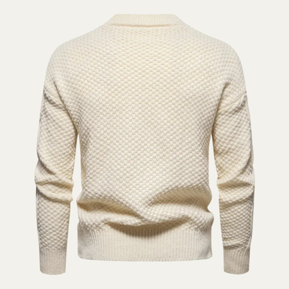 Cozy Men's Crew Neck Winter Knit Sweater
