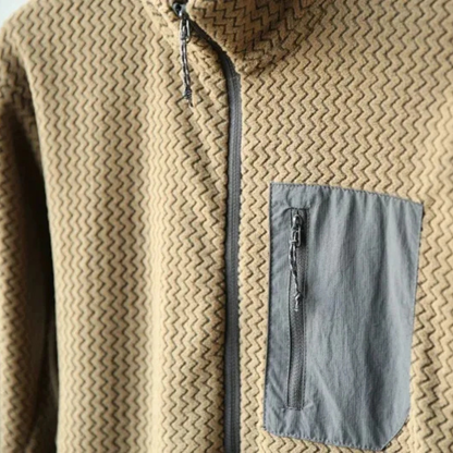 Warm Men's Fleece Pullover with Pocket