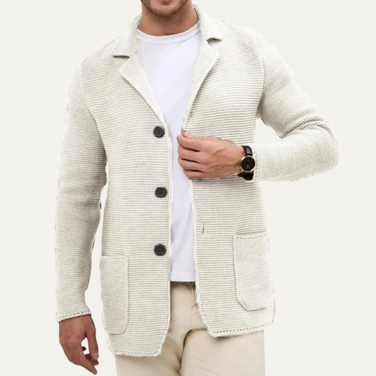 Stylish Men's Knit Button Cardigan Sweater