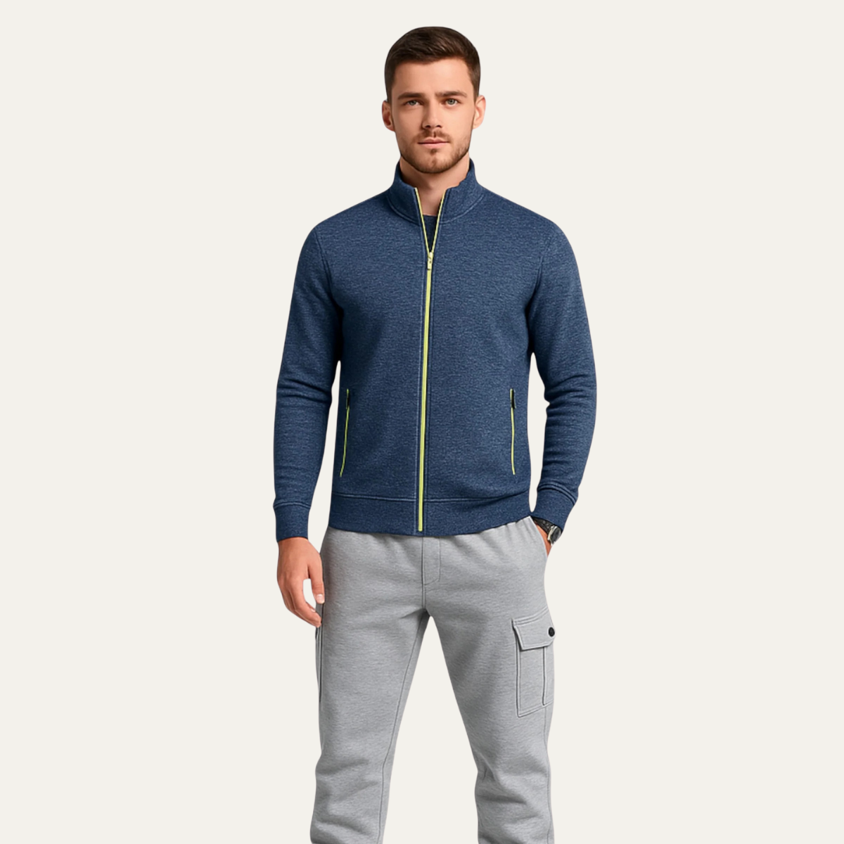 Warm Men's Classic Zipper Jacket