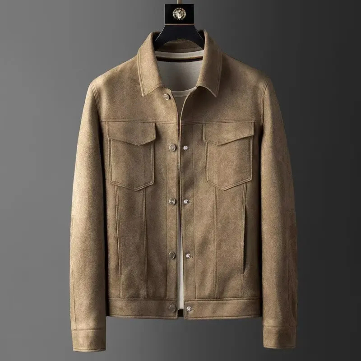 Leather Smart Office Coat for Men