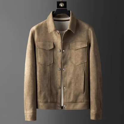 Leather Smart Office Coat for Men