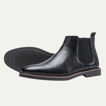 Comfortable Mens Genuine Leather Chelsea Boots - Nocini