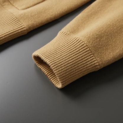 Soft Merino Wool Mens Knit Cardigan Sweater