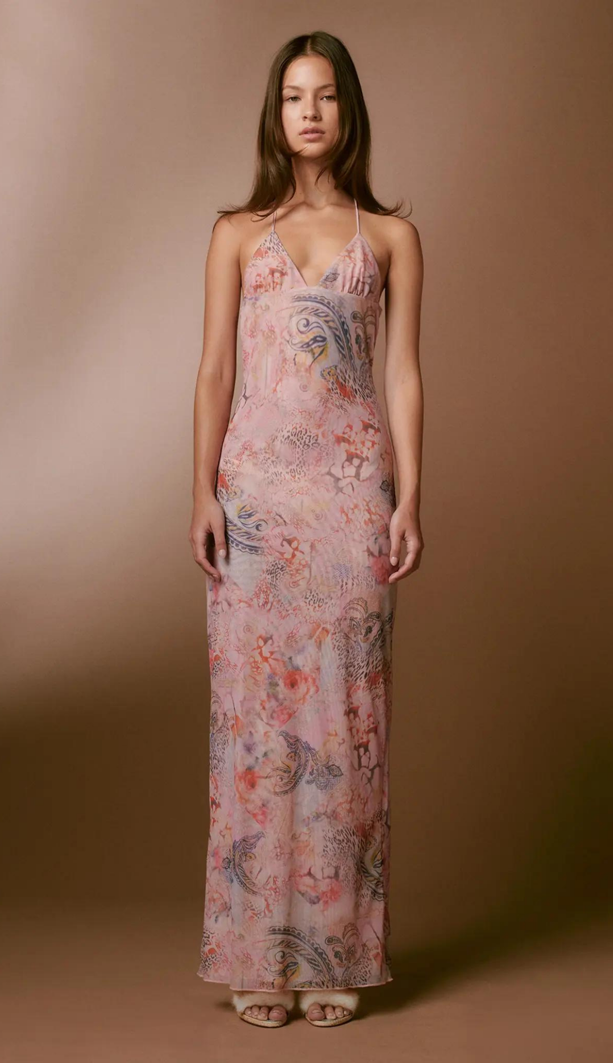 Casual Summer Maxi Dress with Open Back Design - Nocini