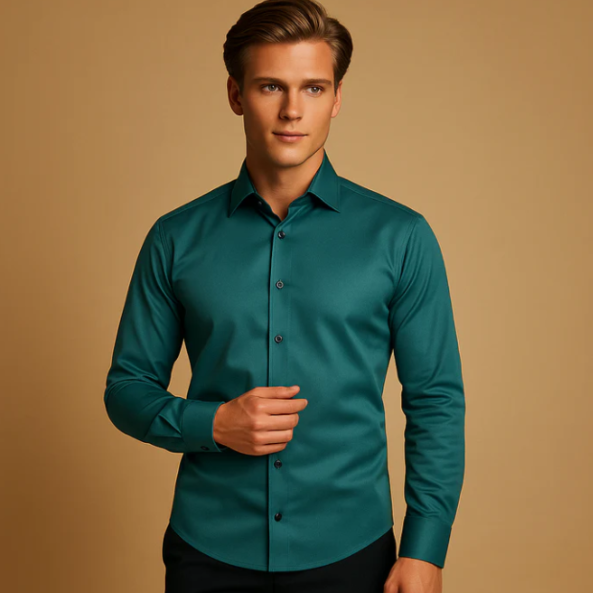 Classic Men's Slim Fit Business Dress Shirt