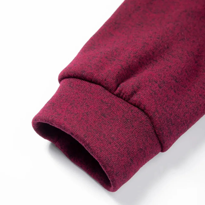 Classic Men's Fleece Sweater with Patched Elbows