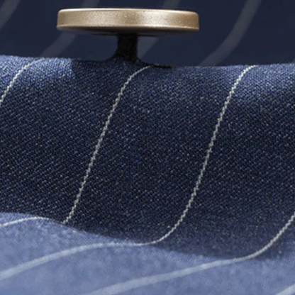 Men's Traditional Pinstripe 2 Piece Suit