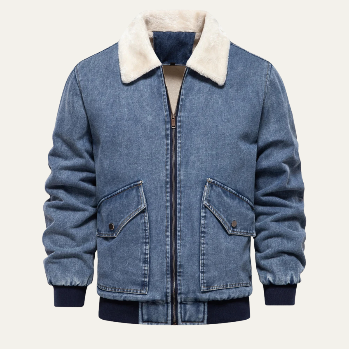Classic Fit Mens Leather Jacket