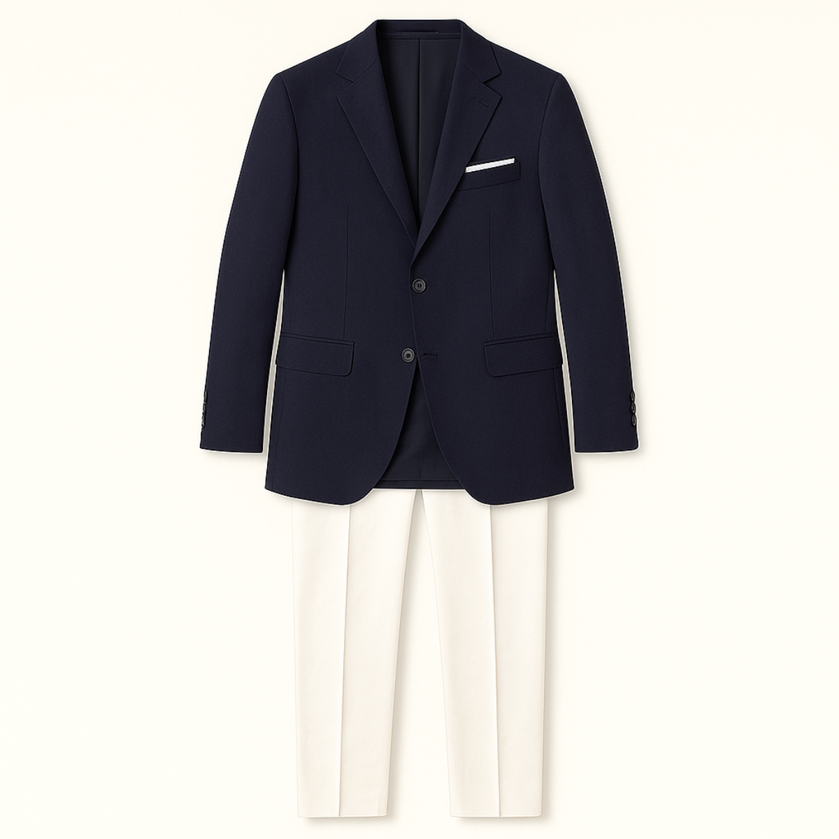 Classic Navy Slim Fit 2 Piece Suit Set - Nocini