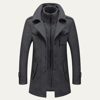 Warm Waterproof Men's Zip Up Winter Jacket - Nocini