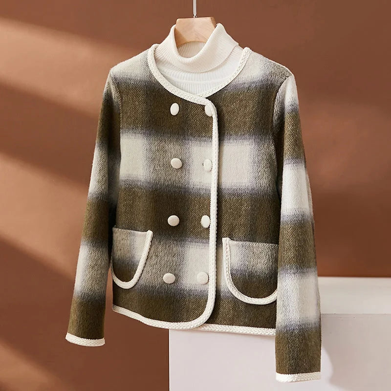 Cozy Plaid Cardigan for Women - Nocini