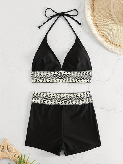 Summer Bikini Set High Waisted Triangle Top