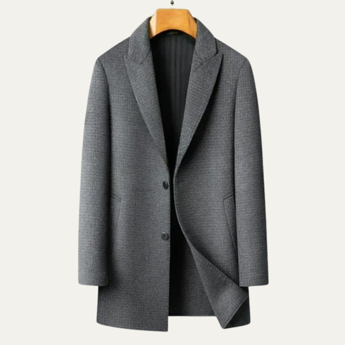 Classic Reversible Wool Men's Trench Coat