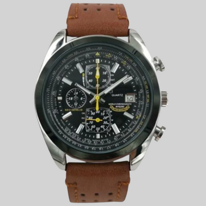 Men's Waterproof Quartz Watch - Slim Modern Timepiece
