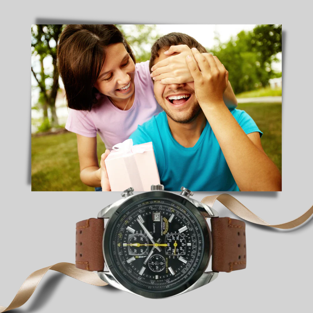 Slim Men's Quartz Watch - Waterproof Sporty Design