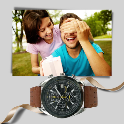 Slim Men's Quartz Watch - Waterproof Sporty Design