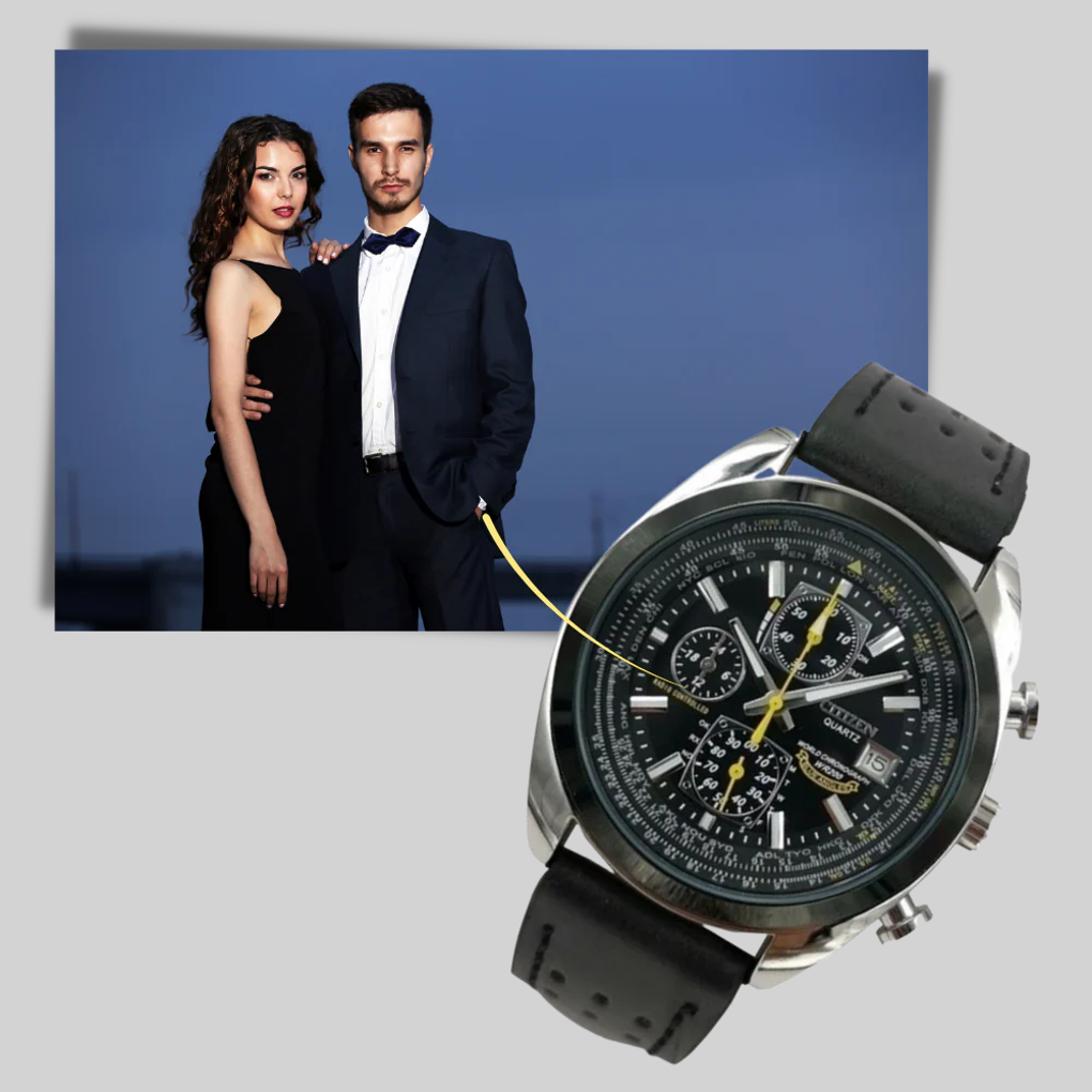 Slim Men's Quartz Watch - Waterproof Sporty Design