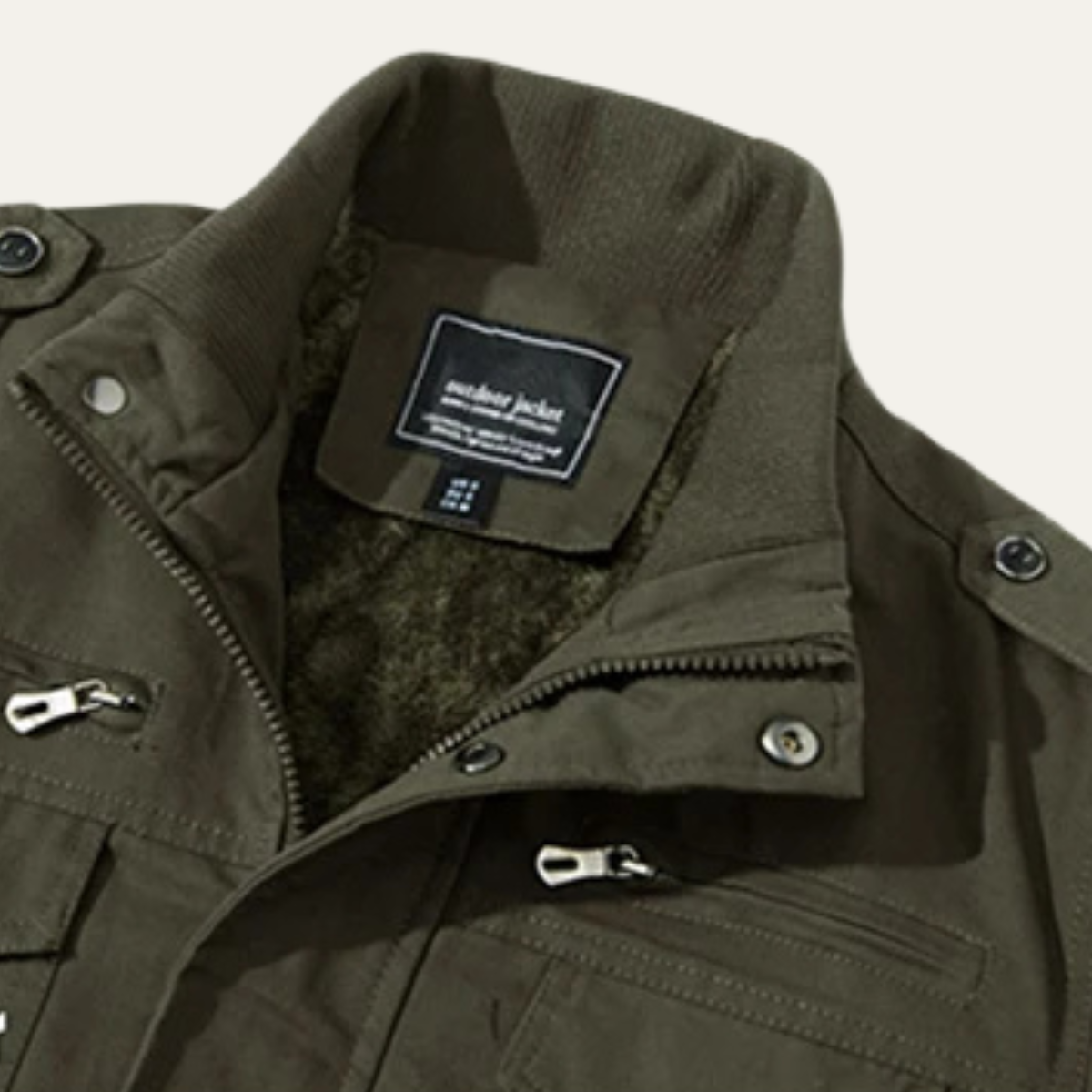 Warm Insulated Men's Zip Up Fleece Jacket