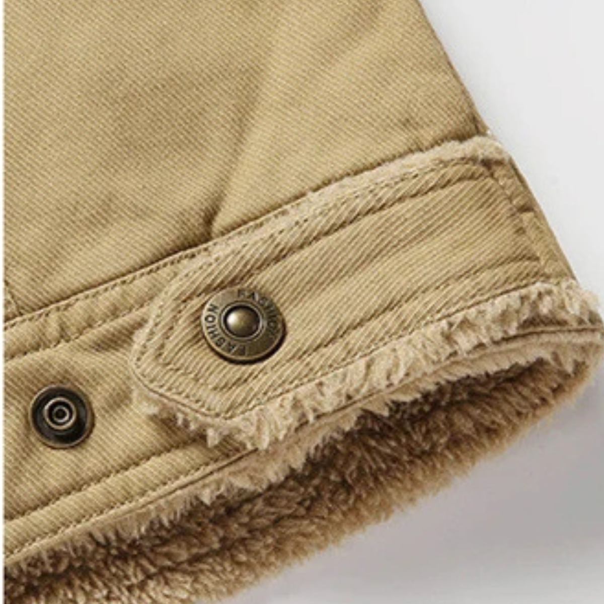 Warm Men's Fleece Lined Sherpa Coat Outdoor Jacket