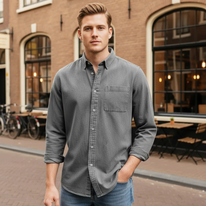 Timeless Men's Oxford Button Down Dress Shirt
