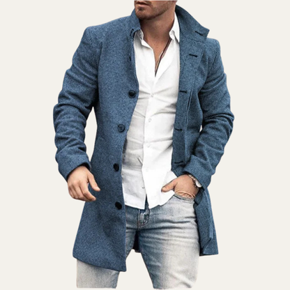 Warm Plaid Mens Winter Coat