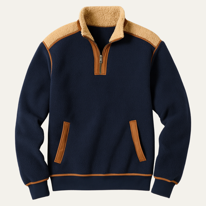 Classic Men's Cozy Fleece Sherpa Zip Up Jacket - Nocini