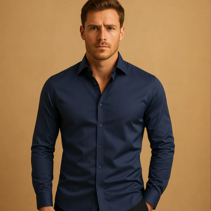 Classic Men's Slim Fit Business Dress Shirt