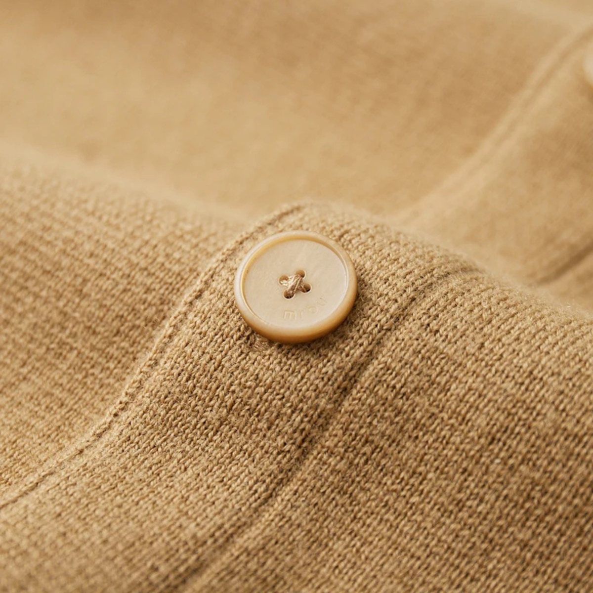 Soft Merino Wool Mens Knit Cardigan Sweater