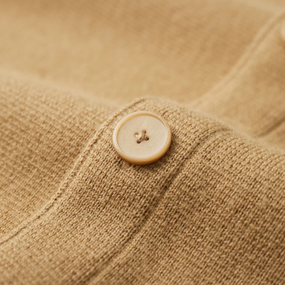 Soft Merino Wool Mens Knit Cardigan Sweater